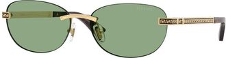 Versace VE2307 152382 Womens Sunglasses Gold Size 56
