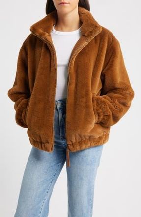 UGG Faux Fur Jacket in Deco at Nordstrom Rack, Size Small