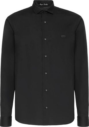 Philipp Plein Sugar Daddy Cut LS Snake - Heren - Casual Overhemden - Zwart - S - Katoen - Overhemden