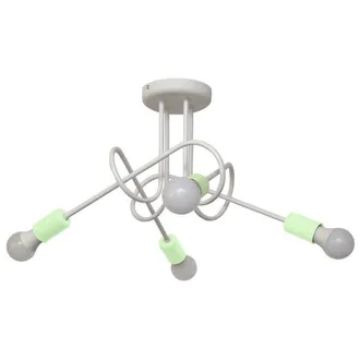 Netlighting Oxford Multi Arm Semi Flush Ceiling Light White Minth 44cm