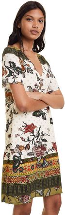 Desigual womens DRESS HILIER Knee-Length Dress, Green (VERDE JACK 4074), 10 (Manufacturer Size: 38)