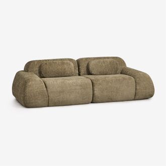 Sklum Sof&aacute; Modular De 2 Piezas En Chenilla Envasado Al Vac&iacute;o Merida Sklum