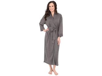 N by Natori Congo Robe Womens Robe Heather Grey : S (Womens 6-8), Polyester/Rayon