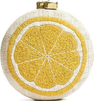 Pamela Munson Lemon Slice clutch - Giallo