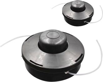 OEM Set Di 2 Testine Di Ricambio Universali Per Decespugliatori A Benzina A Doppio Filo M10 X 1.25 (nere) -crezuo