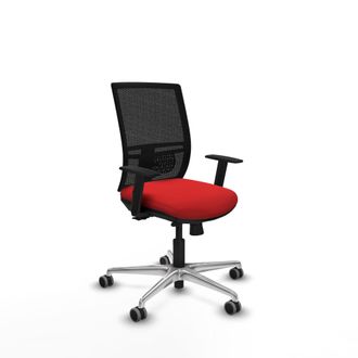 Piqueras y Crespo Sedia Da Ufficio Piqueras Y Crespo Yunquera Rosso Similpelle