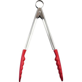 Cuisipro 9.5 Inch Silicone Locking Tongs in Red at Nordstrom