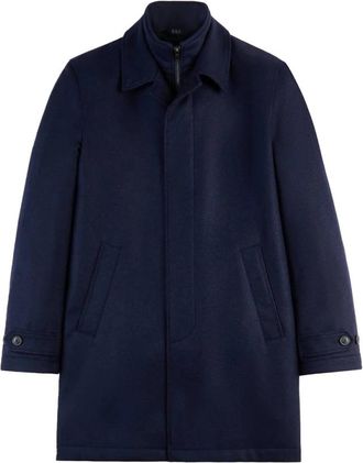 Fay Morning Coat - Heren - Trenchcoats - Blauw - XL - Wol - Jassen