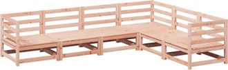 vidaXL 6 Piece Garden Sofa Set Solid Wood Douglas Fir vidaXL