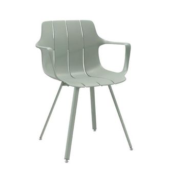 Koketto Home Silla moderna en polipropileno color menta con reposabrazos