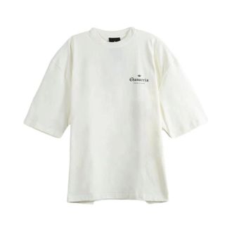 adidas Bedrukte katoenen T-shirt - Heren - Sportshirts - Wit - L - Katoen - Fitness