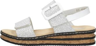 Rieker Sandalen Plat - Dames - Sleehakken - Wit - 41 EU - Schoenen