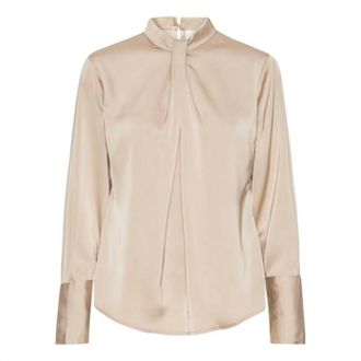 Karmamia Womens Tara Blouse In Hammered Satin