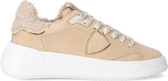 Philippe Model Sneakers Tres Temple Tennis - Dames - Sneakers - Beige - 41 EU - Schoenen