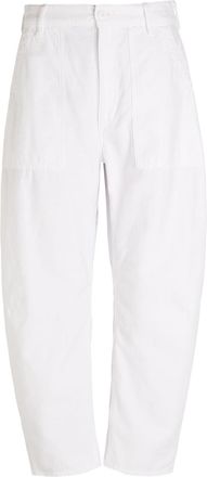 Polo Ralph Lauren Barrel-leg Cotton Trousers - White - 12 (UK16 / XL)