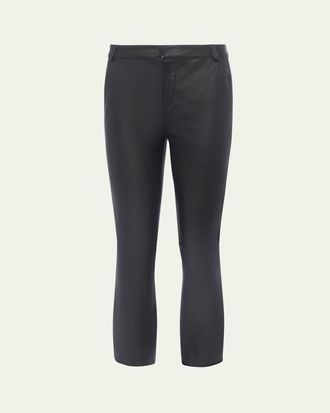 L'agence Ketra Baby Bootcut Leather Trousers