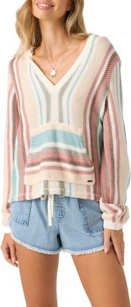 O'Neill Catamaran Stripe Hoodie in Desert Sand at Nordstrom, Size X-Small