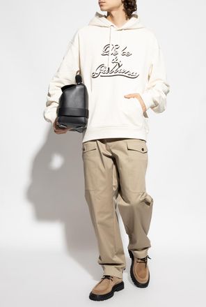 Dolce & Gabbana Sweatshirt With Logo, Mens, Cream