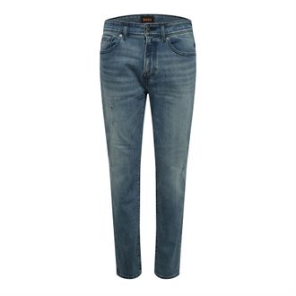 HUGO BOSS Mens Boss Re.Maine BO Regular-Fit Jeans in Navy
