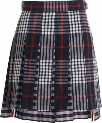 Thom Browne Blue Check skirt