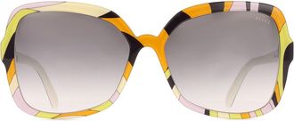 Pucci Emilio Pucci EP0192 44B Womens Sunglasses Orange Size 60