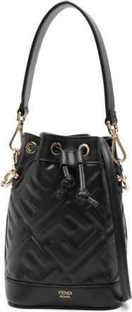 Fendi Bucket Bags, female, Black, Size: ONE SIZE Fendi Bags