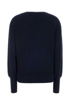 Woolrich Womens Dark Blue Cotton And Modal Sweater Meltonblue Exterior: Maglieria