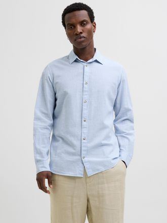 Jack & Jones JJESUMMER SHIRT LS SN mit Hemdkragen