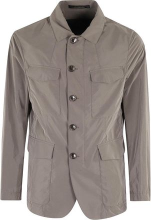 Montecore Lightweight Nylon Jacket With Pointed Collar