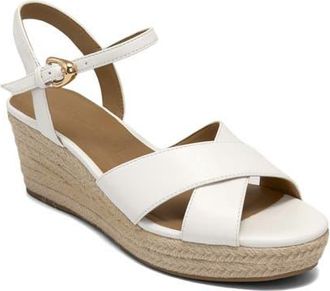 Aerosoles Casarina Platform Wedge Sandal in White at Nordstrom, Size 9.5