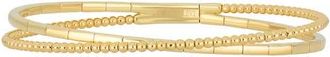 Bony Levy 14K Gold Crossover Bangle Bracelet in 14K Yellow Gold at Nordstrom, Size Small