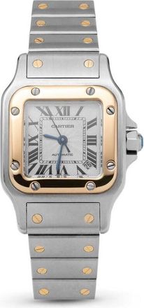 Cartier Pre-owned Cartier Santos De Cartier Galbee Automatic White Dial Ladies Watch W20054D6