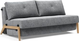 Innovation Cubed 160 Schlafsofa, 103 x 165 cm, Eiche / hellgrau (565 Twist Granite)