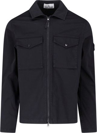 Stone Island Giacca Camicia Zip