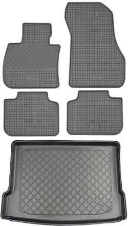 OEM Bmw X2 F39 Suv (5 Puertas) Desde Marzo De 2018. Juego: Alfombrillas De Goma Para Coche + Alfombrilla Para Maletero