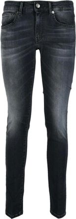Dondup Jeans, Dames, Zwart, W28, Katoen, Cotton Modal Blend Jeans Gaia