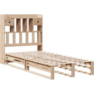 vidaXL Bookcase Bed without Mattress 90x190 cm Single Solid Wood Pine Vidaxl