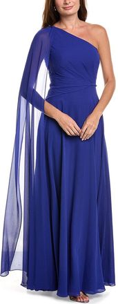 Teri Jon by Rickie Freeman Teri Jon By Rickie Freeman Chiffon One-Shoulder Drape Gown