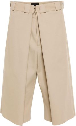 Givenchy overlapping bermuda shorts - men - Polyester/Cotton - 48 - Neutrals