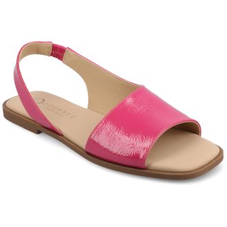 Journee Collection Women & apos;s Brinsley Medium and Wide Width Flat Sandals