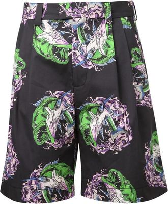 Msgm Bermuda Shorts - Heren - Korte Broeken - Veelkleurig - XS - Katoen - Korte Broeken