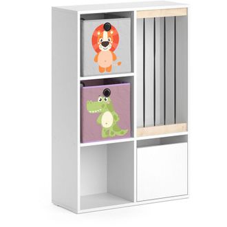 Vicco Estanter&iacute;a Infantil Luigi, Blanco, 72 X 107.8 Cm Con 2 Cajas Plegables Opt.3 Vicco