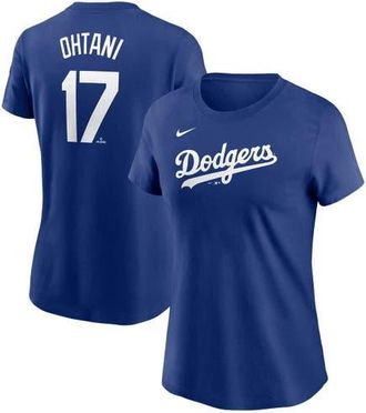 Nike Womens Nike Shohei Ohtani Royal Los Angeles Dodgers 2024 Fuse Name & Number T-Shirt at Nordstrom, Size X-Large