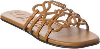 Loewe Petal Anagram Leather Slide