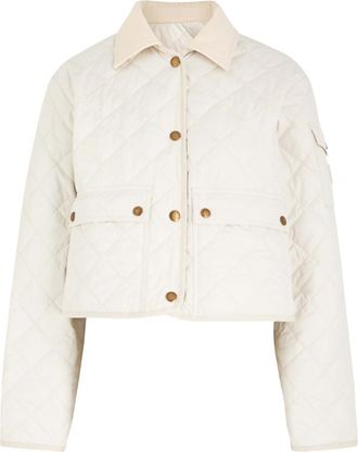 Moncler Chitre Quilted Shell Jacket - Ivory - 4 (UK 16 / XL)
