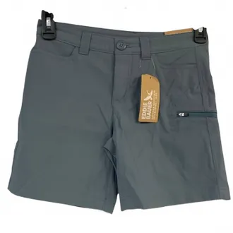 Eddie Bauer Womens Graphite Upf 50+ Rainier Hiking Shorts With Pockets In Blue