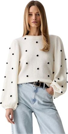 Gestuz Dames, Truien, Beige, Maat: L Wol