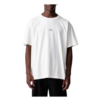 Maison Margiela T-shirt con patch logo - - Tops - Uomo - Bianco - S