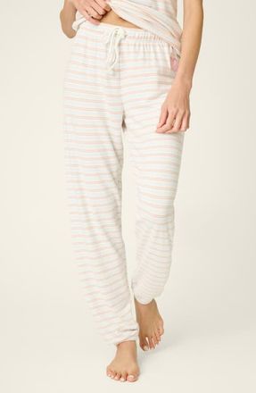 PJ Salvage Jadore Amour Striped Pajama Pants in Stripe Multi at Nordstrom, Size X-Small