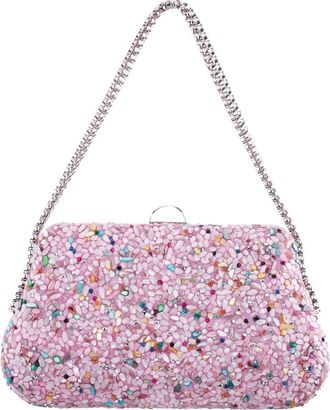 Nina Cheer Embellished Clutch in Icy Pink Multi at Nordstrom